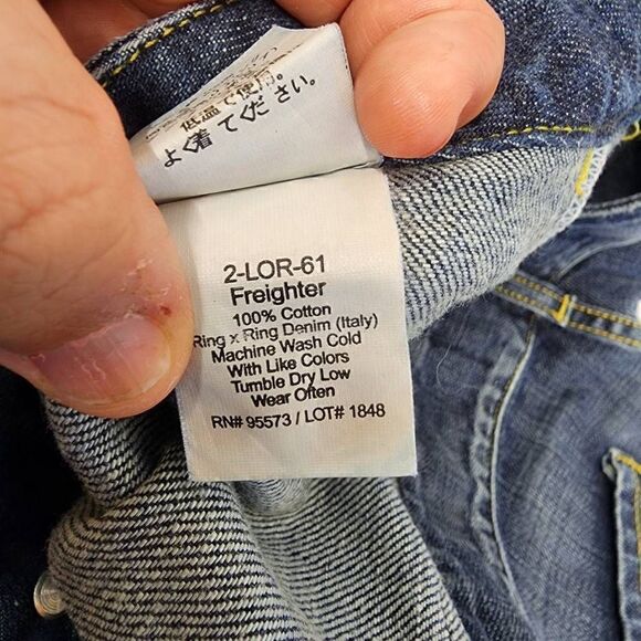 Paper Denim & Cloth Freighter Blue Jeans Size 28 - Picture 9 of 12